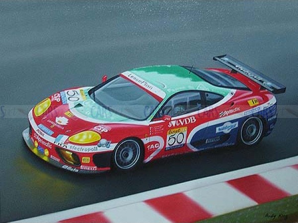 600x450 Ferrari 360 Modena Race Car Oil Painting - Race Car Painting