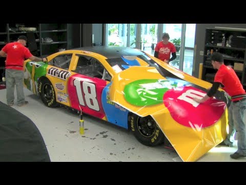 480x360 Incredible 2013 Kyle Busch Mampm's Nascar Wrap Time Lapse - Race Car Painting