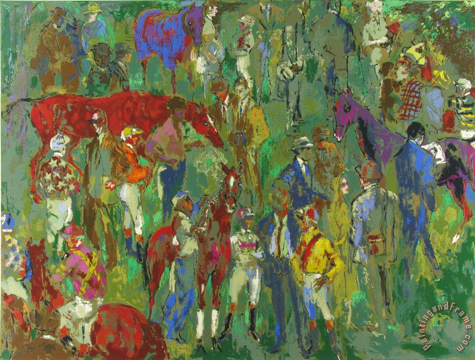960x728 Leroy Neiman Before The Race Painting - Race Painting