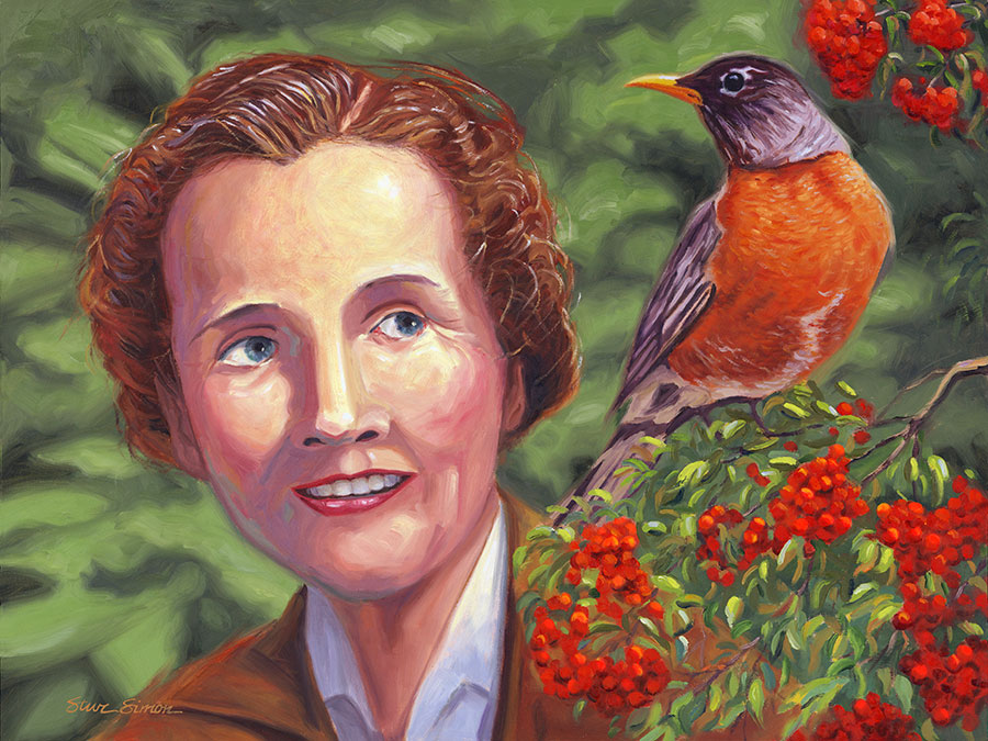 900x675 Rachel Carson - Rachel Painting