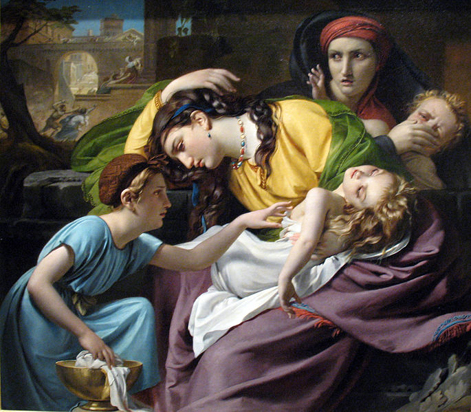 685x599 Rachel Weeping For Her Children Amp 8212 The Massacre - Rachel Weeping Painting