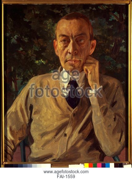 427x581 Sergei Rachmaninoff Stock Photos And Images Age Fotostock - Rachmaninoff Painting