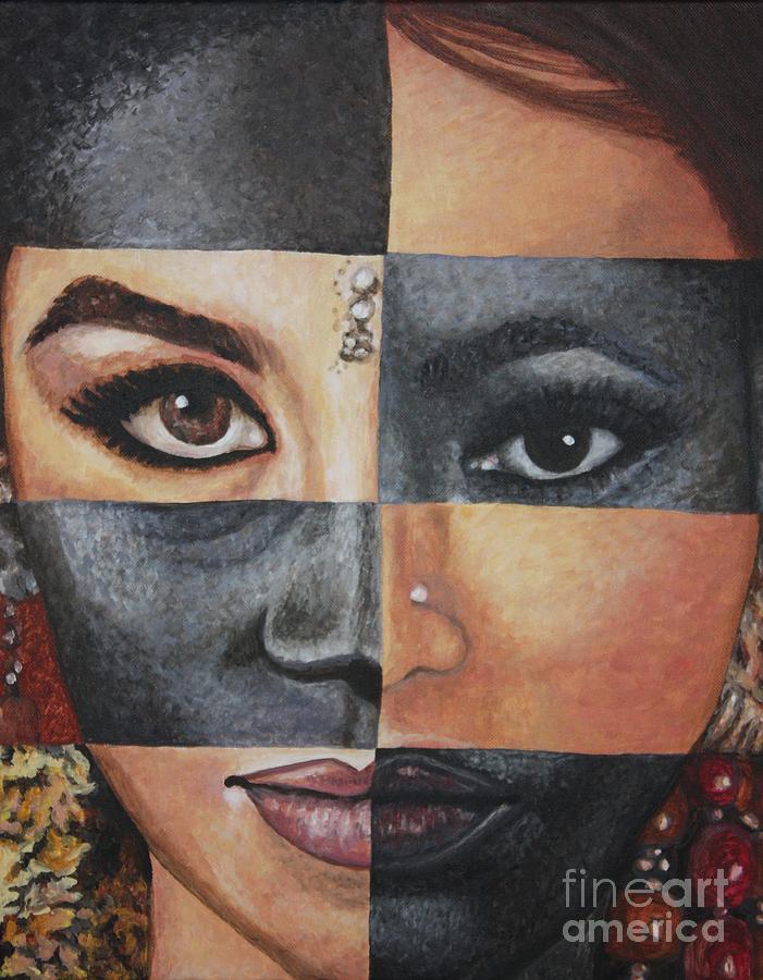 701x900 One And The Same Painting By Malinda Prudhomme - Racism Painting