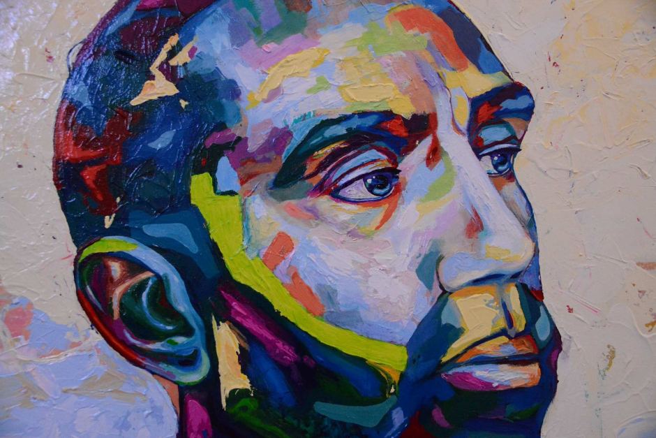 940x627 Adam Goodes Once Again Face Of Anti Racism Fight In Multicolour - Racism Painting