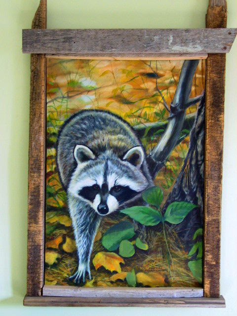 480x640 Racoon Painting - Racoon Painting