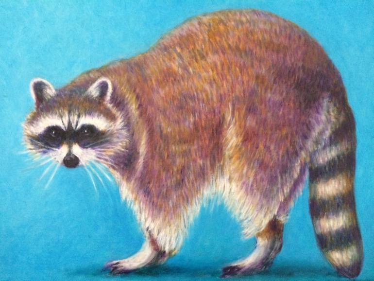 770x578 Saatchi Art Racoon Painting By Francesco Amici - Racoon Painting