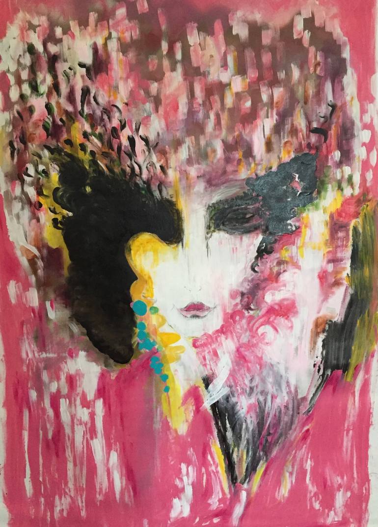 770x1073 Saatchi Art Stranger Painting By Saghar Rad - Rad Painting