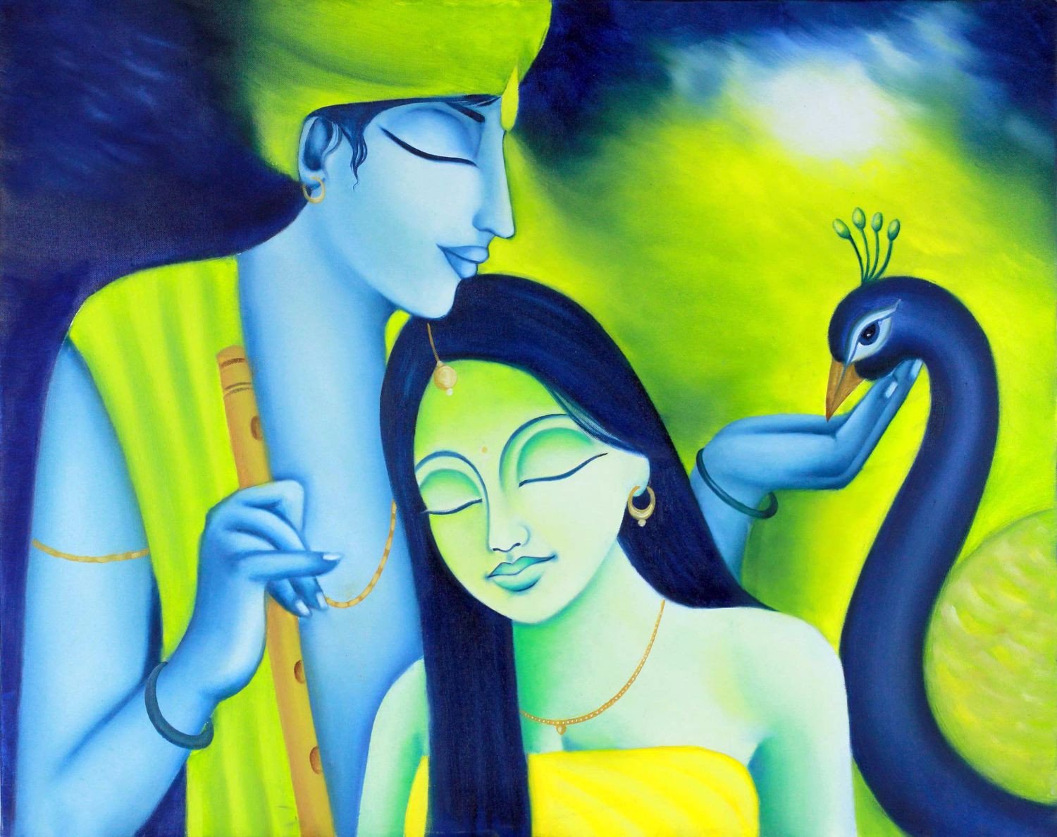 1500x1187 Radha Krishna Painting - Radha Krishna Painting On Canvas