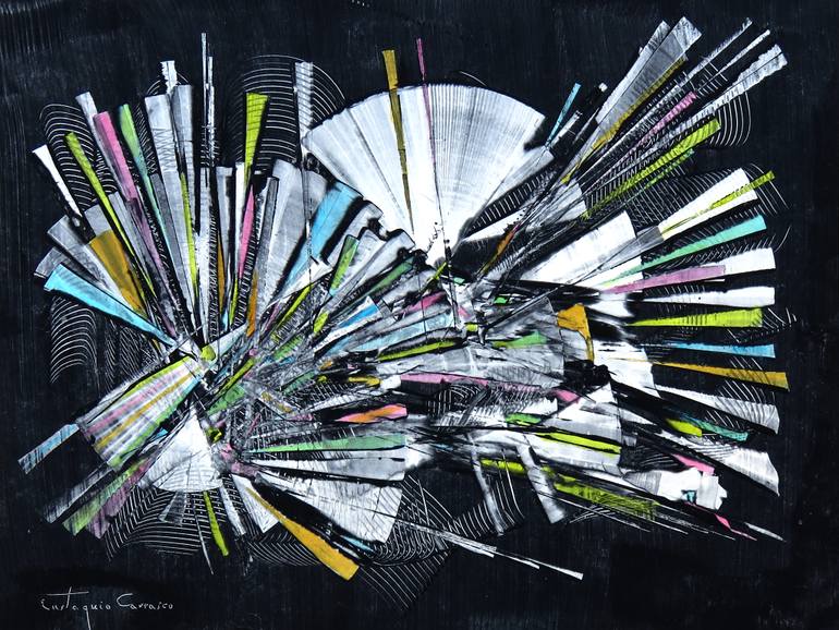 770x578 Saatchi Art Rays Of Light Looking For Radial Positions Painting - Radial Painting