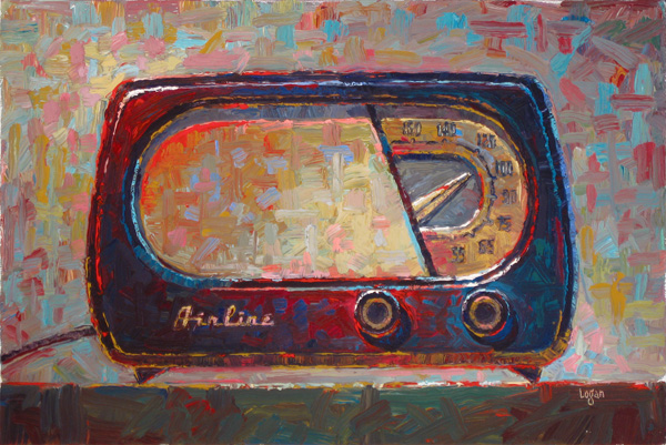 600x401 Raymond Logan's Latest Work Airline Radio - Radio Painting