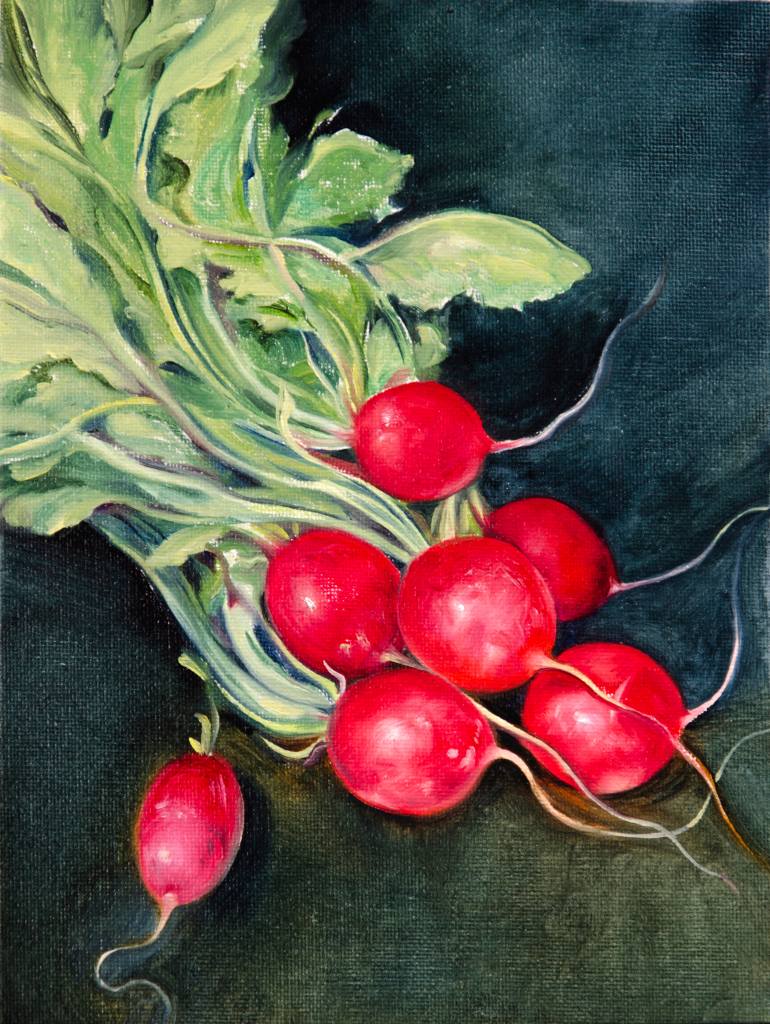 770x1024 Saatchi Art Radish Painting By Daria Galinski - Radish Painting