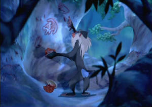 300x211 The Lion King - Rafiki Painting Simba