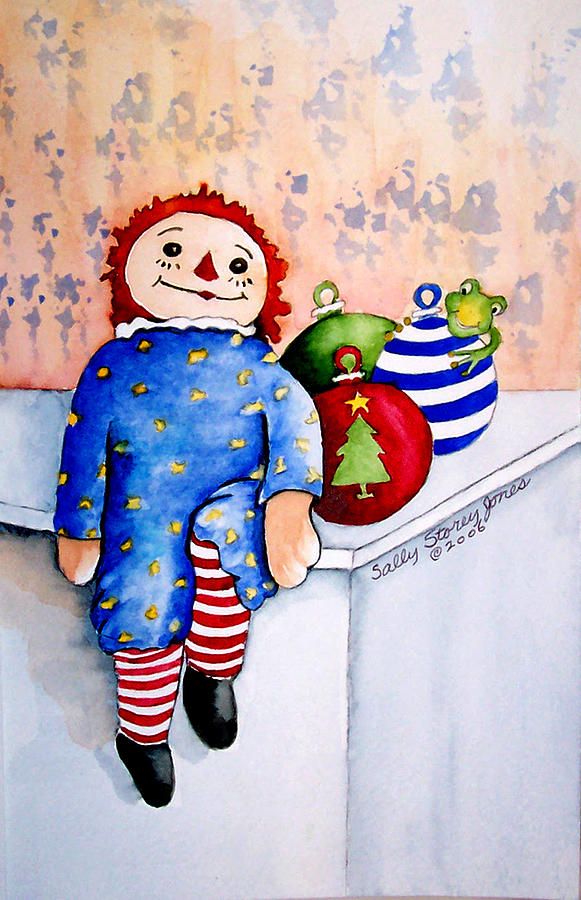 581x900 Raggedy Ann Canvas Print Canvas Art By Sally Storey Jones - Raggedy Ann Painting