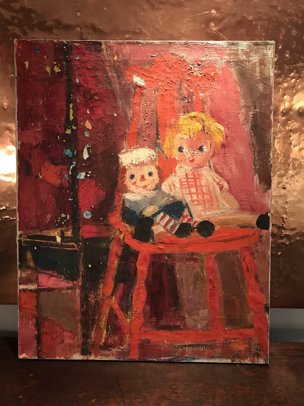 1000x1333 Raggedy Ann Painting Kirk Albert Vintage Furnishings - Raggedy Ann Painting