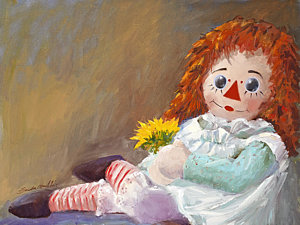 300x225 Raggedy Ann Paintings Pixels - Raggedy Ann Painting