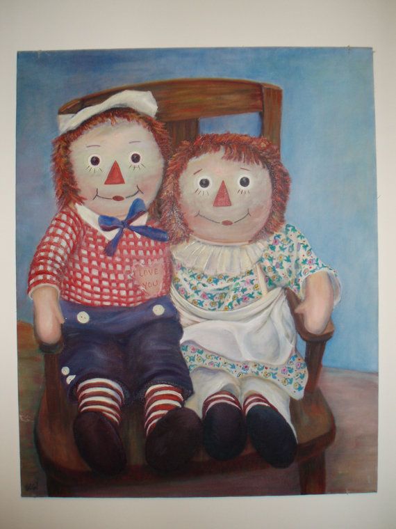 570x760 Raggedy Annandy Art - Raggedy Ann Painting