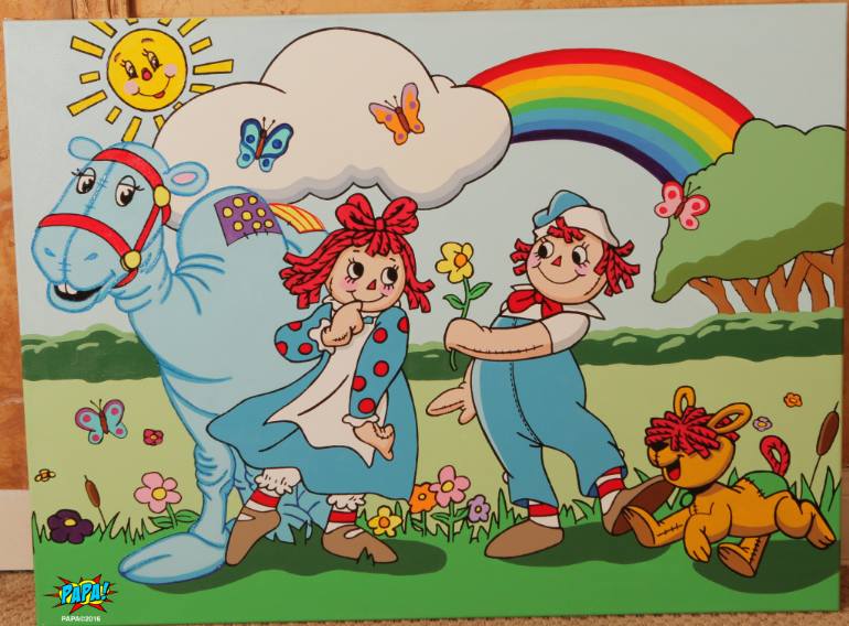 770x568 Saatchi Art Raggedy Ann Amp Andy Children - Raggedy Ann Painting