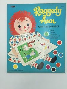 225x300 Vintage 1969 Raggedy Ann Paint By Number Book Whitman Ex Large - Raggedy Ann Painting