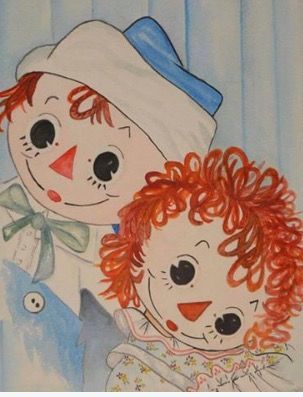 303x397 2128f1f7dfae0ba940e3fe1478c32721.jpg Pixels Favorite - Raggedy Ann Painting