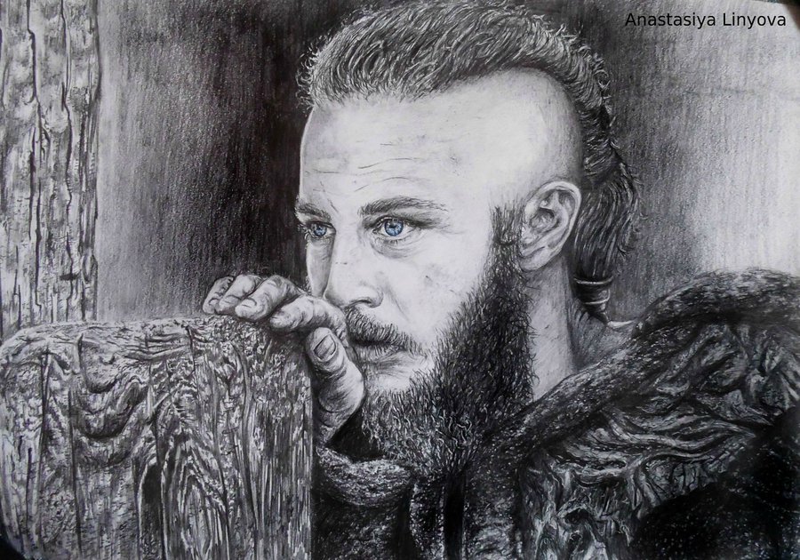 Ragnar Lothbrok Painting at PaintingValley.com | Explore collection of ...