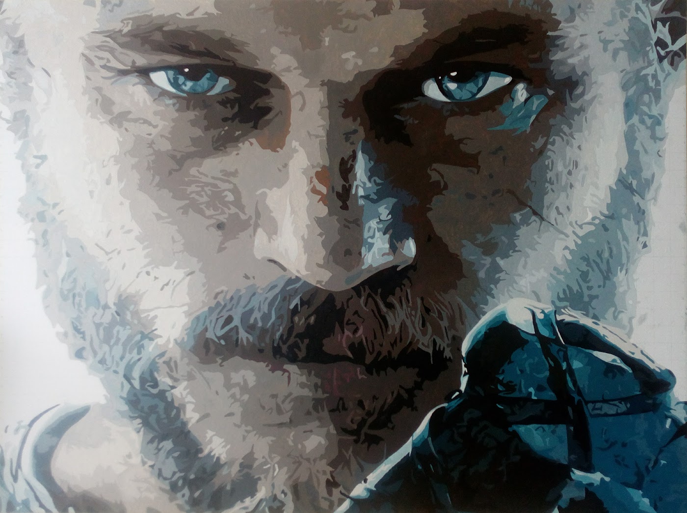 1400x1046 Ragnar Lothbrook On Behance - Ragnar Lothbrok Painting