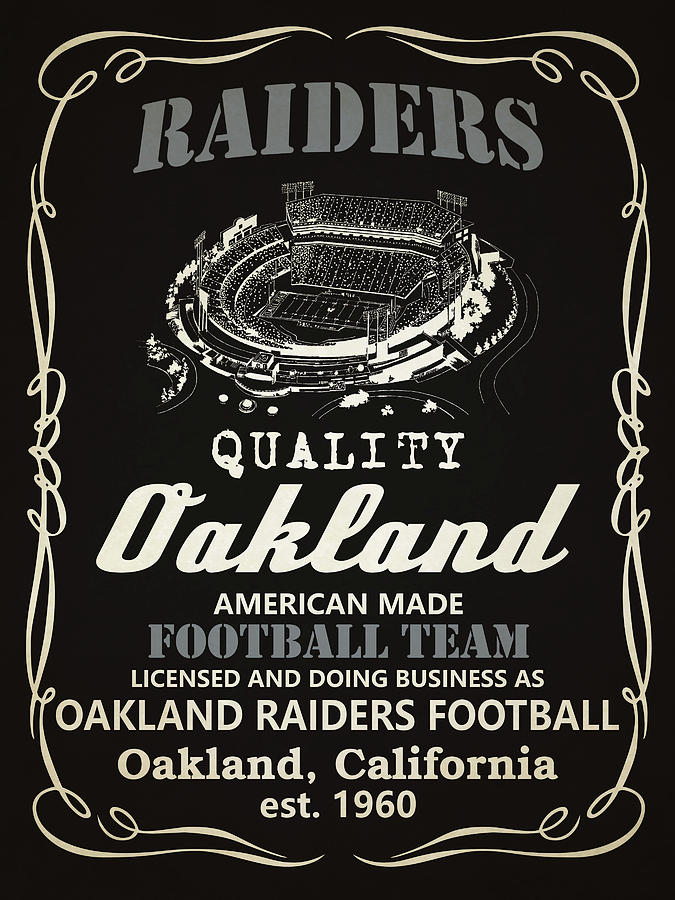675x900 Oakland Raiders Whiskey Painting By Joe Hamilton - Raiders Painting