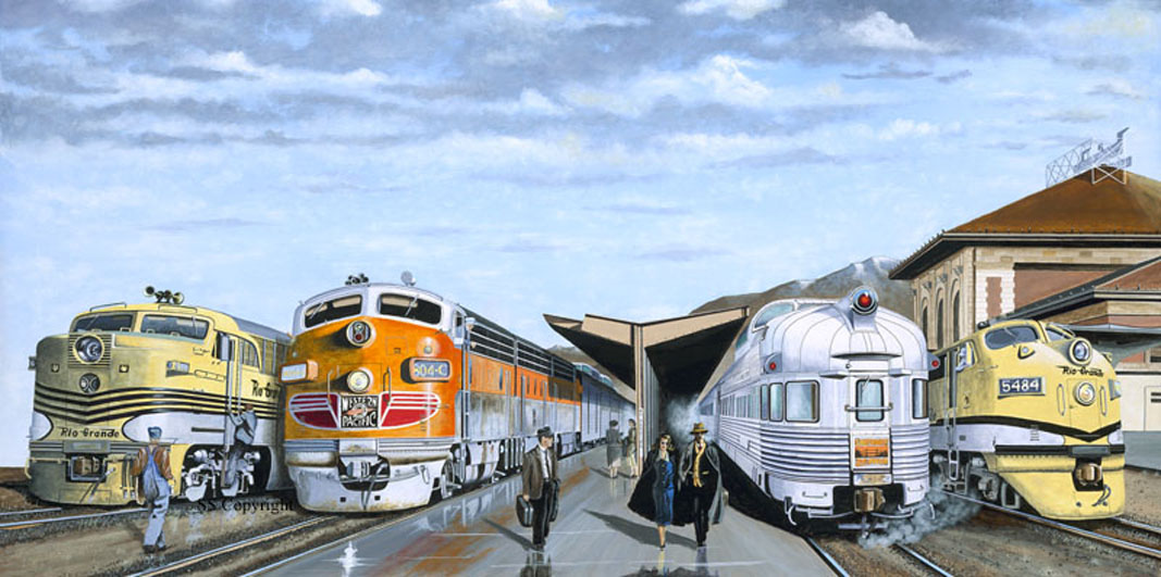 1067x531 Rail Art By Shayne - Railroad Painting