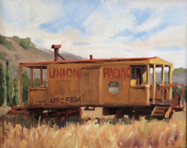 640x506 Railroad Paintings Collection On Ebay! - Railroad Painting