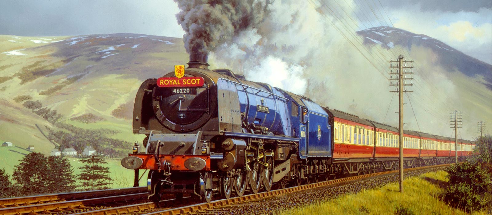 1600x700 About The Guild Of Railway Artists Rail Art, Prints And Paintings - Railroad Painting