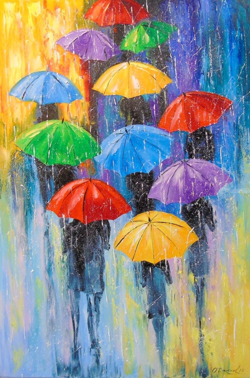 850x1286 Rain Paintings By Olha Darchuk - Rain Painting