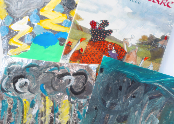 700x500 Rain Cloud Gravity Painting For Kids - Rain Painting For Kids