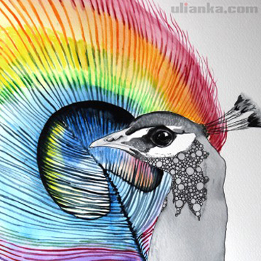 368x368 Ulianka Artist - Rainbow Animal Painting