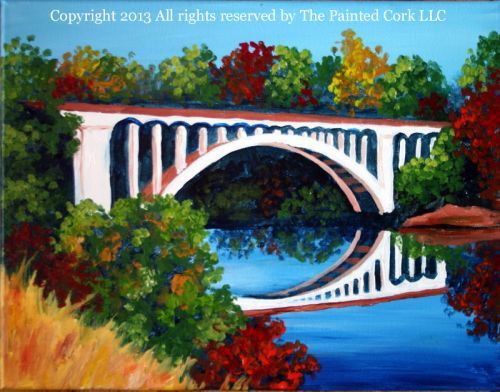 500x392 Paint And Sip~ Folsom's Rainbow Bridge - Rainbow Bridge Painting