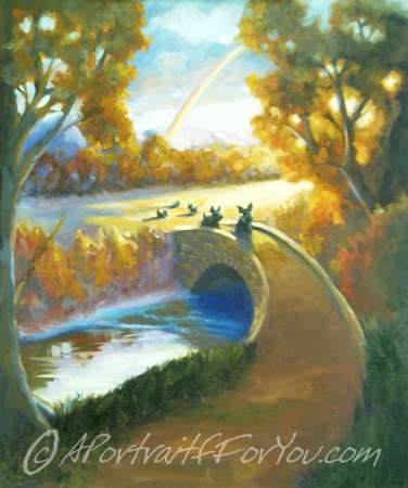 376x450 Rainbow Bridge A Portrait For You - Rainbow Bridge Painting