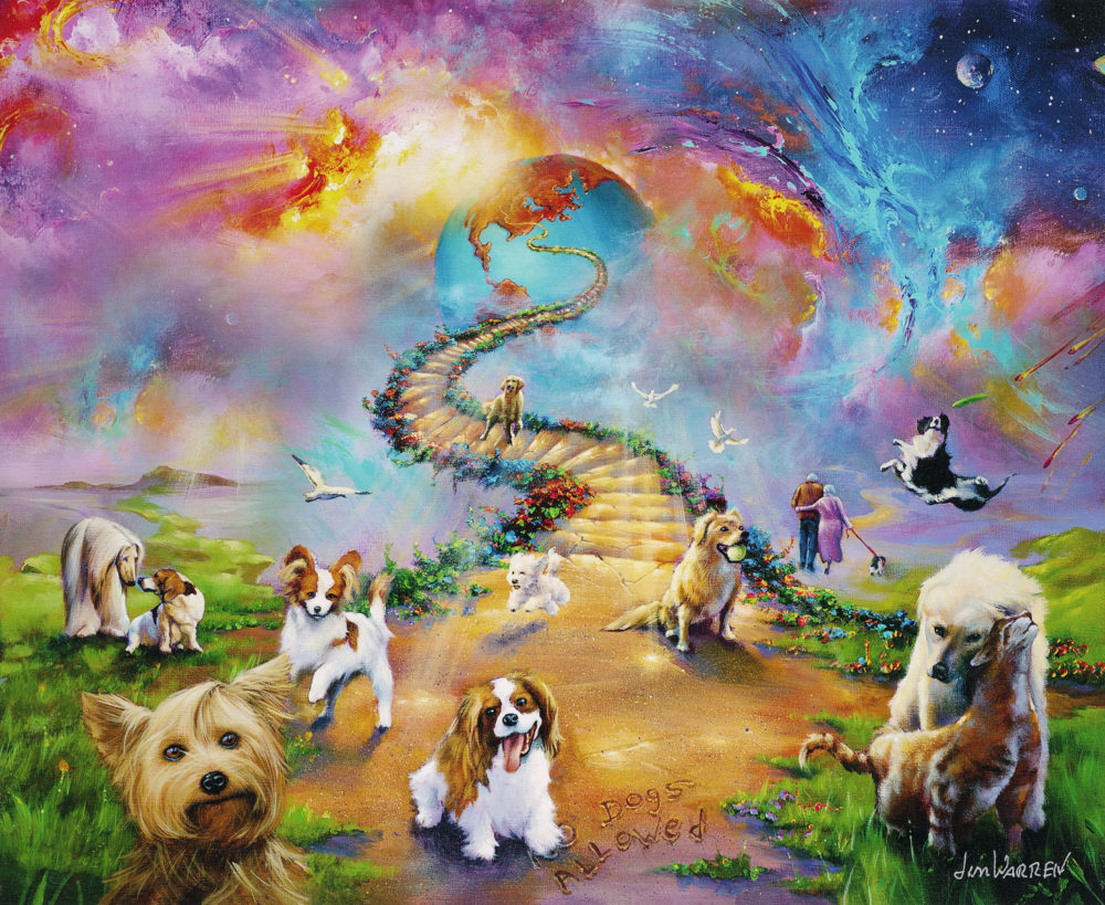 1000x819 Behind The Scenes Jim Warren's Artistic Process - Rainbow Bridge Painting