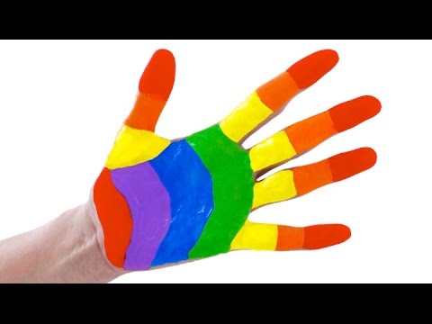 480x360 Learn Rainbow Colors Painting With Crayola Kids' Paint - Rainbow Colors Painting