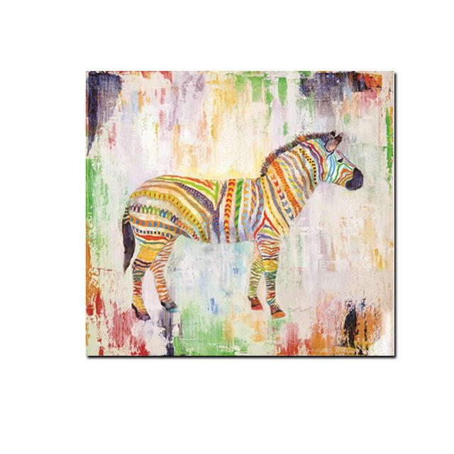 640x640 Rainbow Elephant Amp Zebra - Rainbow Elephant Painting