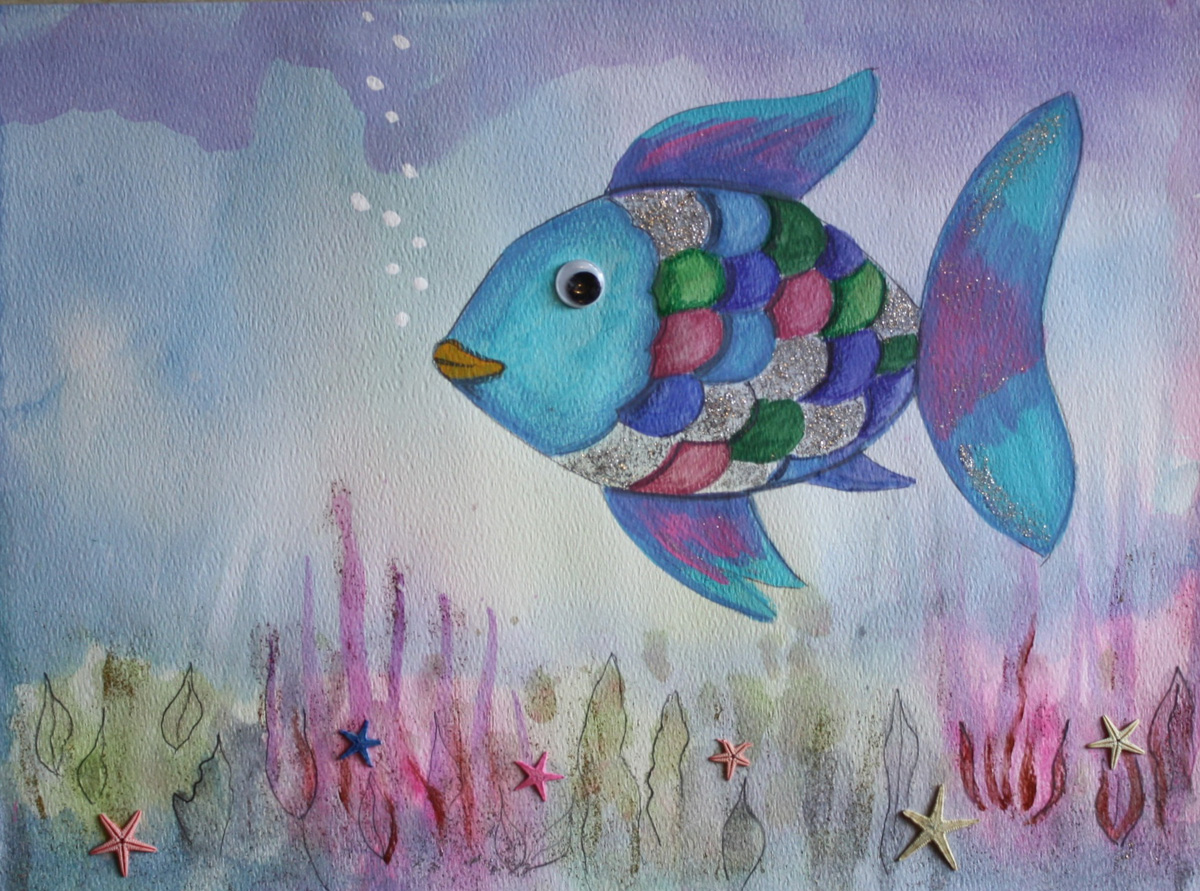 1200x891 Art Teacher Art Lessons For Kids Amp Adults Voss Creative Paint - Rainbow Fish Painting