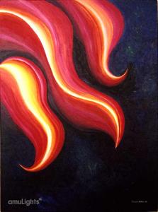 223x300 Rainbow Flower Painting Amulights - Rainbow Flower Painting