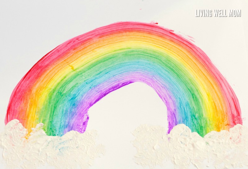 800x545 How To Make A Sponge Painting Rainbow - Rainbow Painting