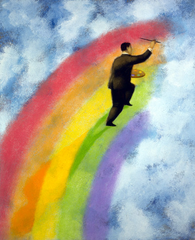 391x480 Poem I Will Paint You A Rainbow - Rainbow Painting