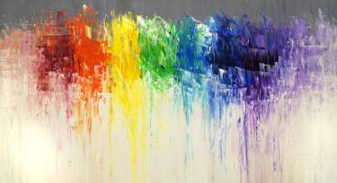 375x204 Abstract Rainbow Painting Paintings For Sale Saatchi Art - Rainbow Painting