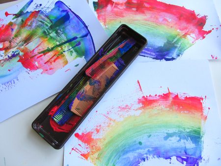 450x338 Rainbow Painting - Rainbow Painting For Kids