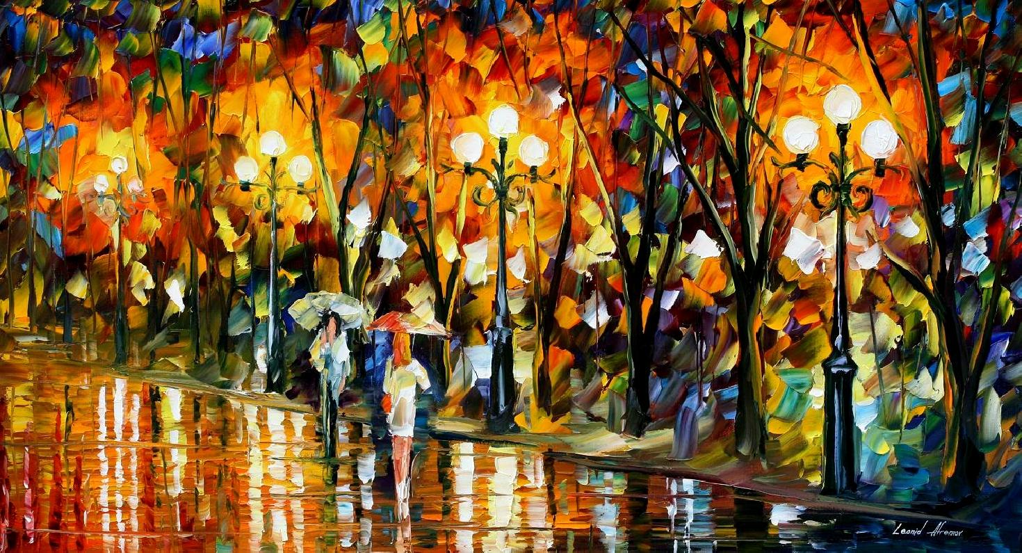 1470x795 Leonid Afremov, Oil On Canvas, Palette Knife, Buy Original - Rainbow Painting Images