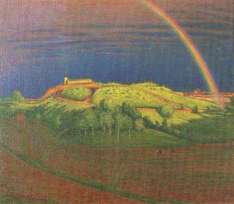 800x696 The Rainbow Painting Karl Oil Paintings - Rainbow Painting Images
