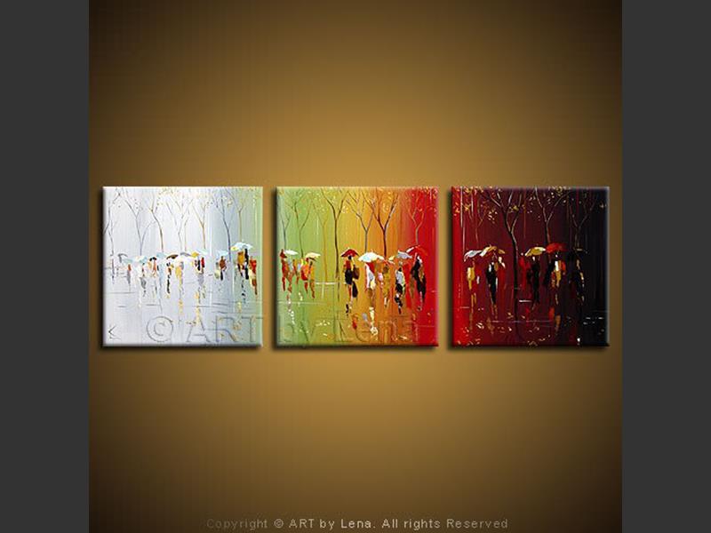 800x600 Rainbow Rain Art By Lena - Rainbow Rain Painting
