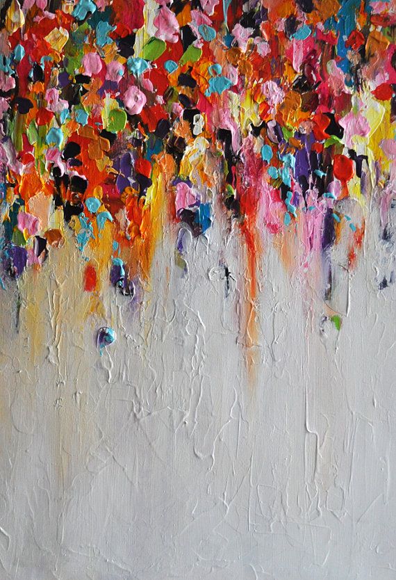 Rainbow Rain Painting at PaintingValley.com | Explore collection of ...