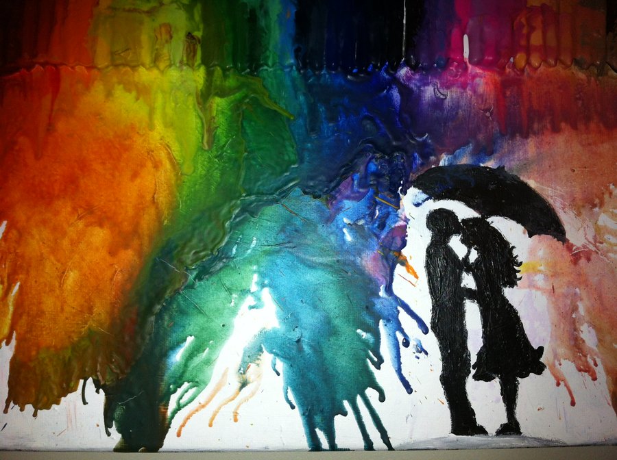 900x672 After Rain There Is A Rainbow By Hannahbanana1997 - Rainbow Rain Painting