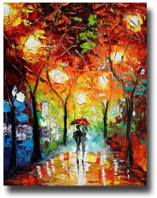 318x400 Autonomous Artisans Handmade Finds It's Raining, It's Poring - Rainbow Rain Painting