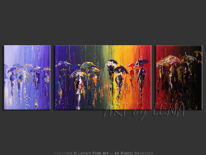 800x600 October Rainbows Art By Lena - Rainbow Rain Painting